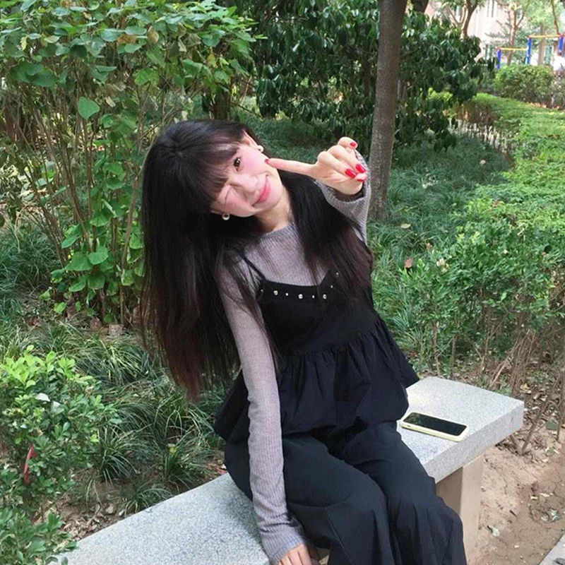 T恤上衣加吊带衫春季新款女装