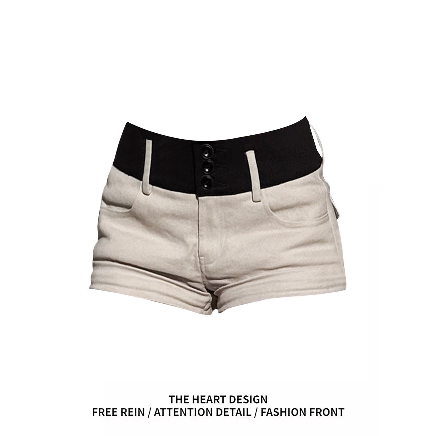 大码胖MM美式复古印花修身吊带背心时尚两件套百搭低腰热裤套装女