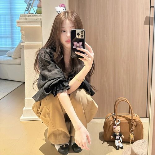 慵懒风休闲宽松显瘦薄款微透衬衫