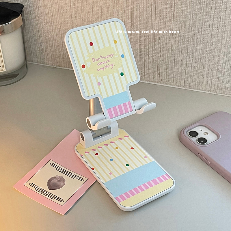可爱卡通手机支架桌面可调节角度折叠可伸缩桌面2025新款手机平板通用