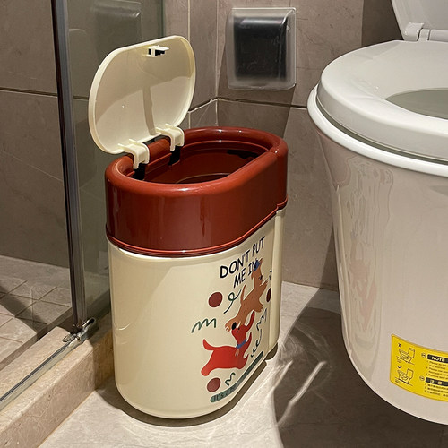 垃圾桶家用2024新款卫生间厕所按压夹缝厨房