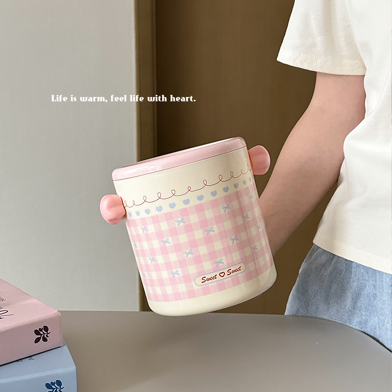 桌面垃圾桶小号可爱高颜值台面2025新款学生宿舍大容量办公室塑料