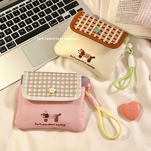 可爱卫生巾收纳包化妆品零钱随身小巧便携学生生理期卫生棉收纳袋