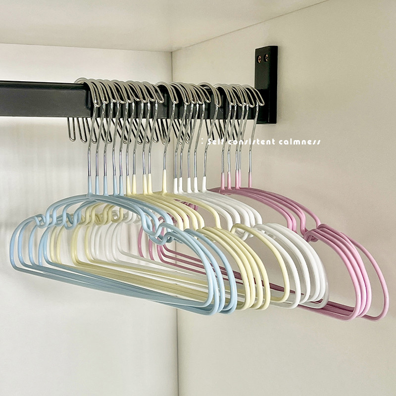 防风衣架家用防滑挂衣实用加粗结实耐用衣撑学生宿舍衣柜收纳神器,收纳整理,金属衣架,淘宝优惠券,粉丝福利购,淘宝优惠卷