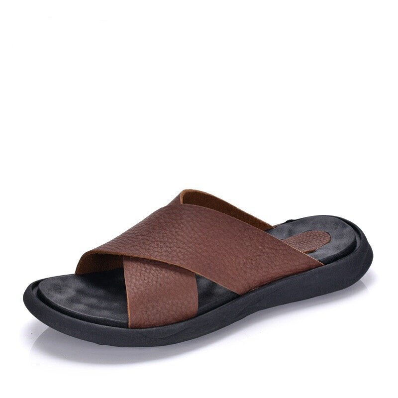 越南撤柜拖鞋男夏季外穿防滑休闲沙滩鞋户外软底凉鞋轻便一字拖