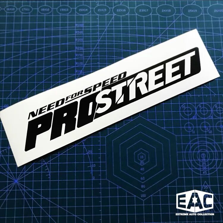 游戏飞车单色镂空前后档贴纸街头
