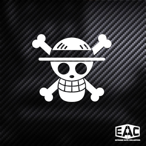 海贼王李飞骷髅单色镂空汽车贴纸反光贴纸后窗油箱盖拉花车身贴