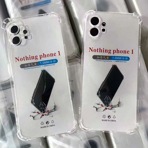 适用Nothing Phone1 1.5MM四角气囊加厚防摔套 手机保护壳 透明套