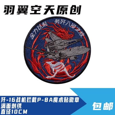 歼16战斗机拦截任务臂章
