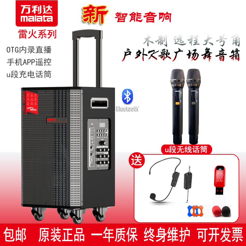 万利达雷火智能音箱OTG内录直播K歌户外广场舞音响校园会展活动用