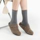 袜say 春夏袜子女中筒袜纯色棉袜百搭女长袜日系休闲无骨缝头女袜