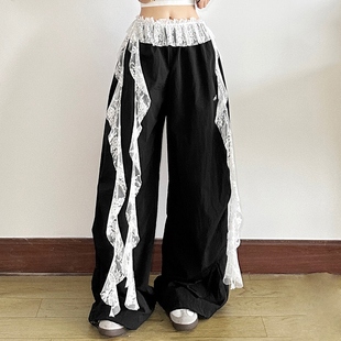 腰带屁帘 爵士舞配裤 怪诞女孩 甜酷街头风蕾丝流苏飘带配饰腰封女