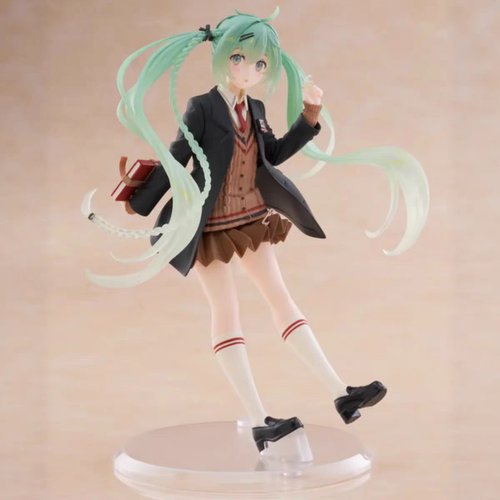 漫笙正版现货 TAITO初音未来 Fashion 学院风 preppy景品手办模型