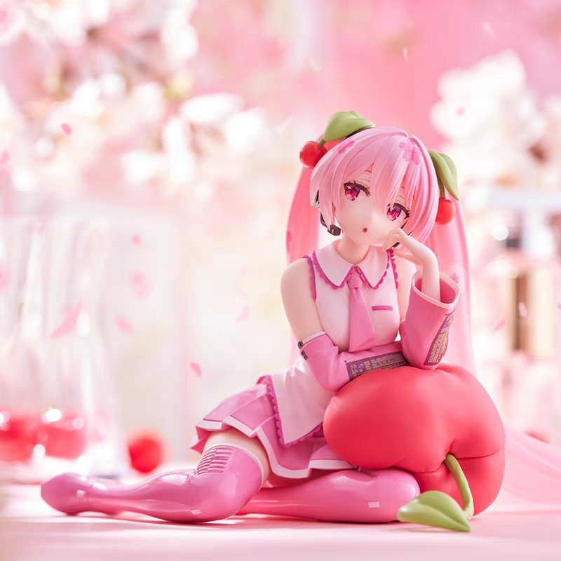 漫笙正版TAiTO初音未来 樱MIKU 樱桃抱枕 Desktop Cute景品手办