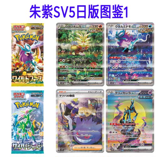 ptcg朱紫SV5K古代SV5M未来宝可梦合集1日版定制DIY图鉴代卡复刻
