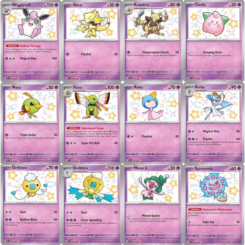 ptcg朱紫Paldean Fates (PAF)异色超能系英文版合集定制DIY复刻