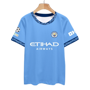 24-25赛季曼城队服福登哈兰德足球衣服冰丝速干短袖T恤衫男女半袖