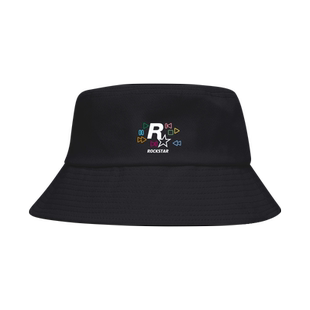 GTA游戏5公司R星Rockstar Games渔夫帽子男女盆帽防晒户外遮阳帽