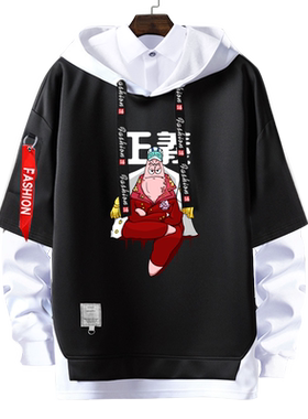 海贼王联名海绵宝宝三大将海军派大星连帽卫衣服男女套头外套帽衫