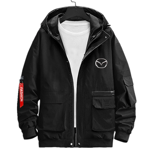Mazda马自达RX7性能车MX-5改装汽车跑车夹克连帽男女外套帽衫衣服