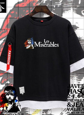 悲惨世界Les Miserables音乐剧冉阿让24601号短袖T恤衫男五分袖夏