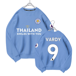 莱斯特城队服瓦尔迪同款足球迷服狐狸城圆领卫衣男女长袖衫球衣服