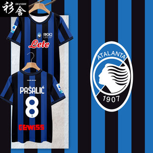 24-25赛季亚特兰大队服足球衣服冰丝速干短袖T恤衫男女球迷服半袖