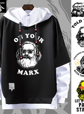 马克思列宁共产主义苏联苏维埃CCCP纪念假两件连帽卫衣服男女外套