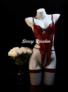 超越性感「性感女郎」火辣性感吊带内衣制服纯欲包臀裙睡裙女qqny