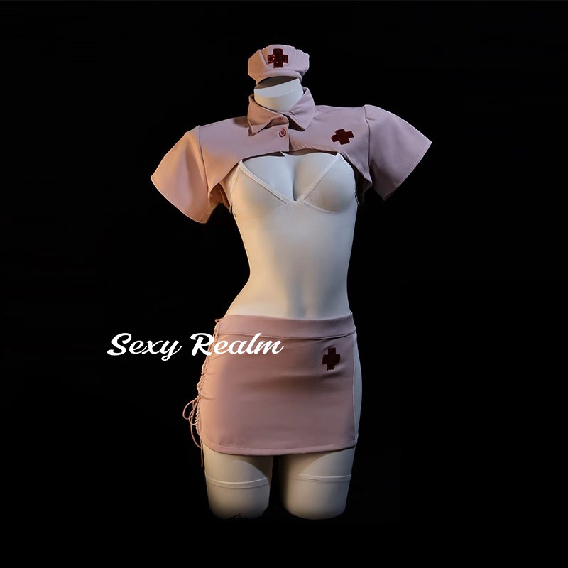 超越性感「甜蜜护士」纯欲护士服cos角色扮演包臀裙职业制服qqny