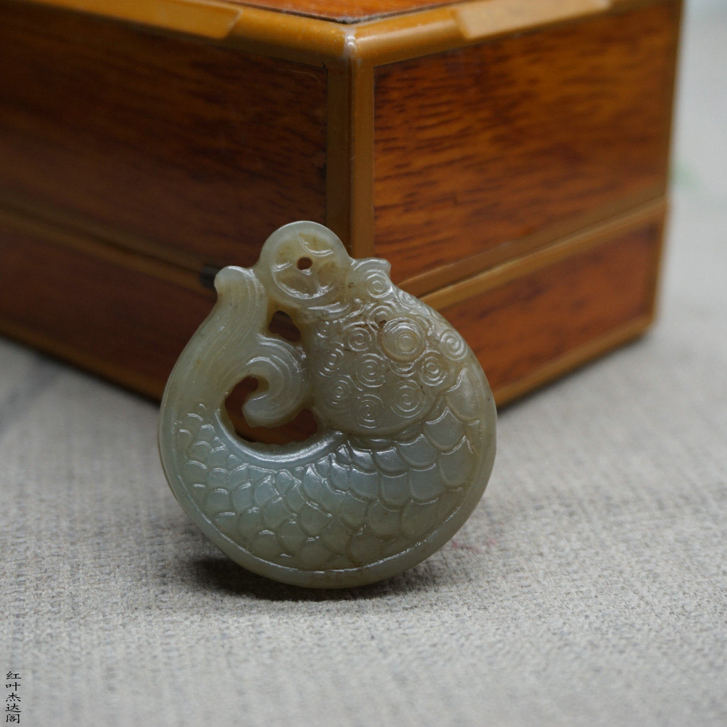 天然玉石和田玉糖青玉俏色年年有鱼吊坠挂件玉坠玉汉服配饰玉佩玉