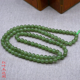 碧玉多圈手串108颗6mm多用途项链和田玉4圈手链手链手串吊坠项链