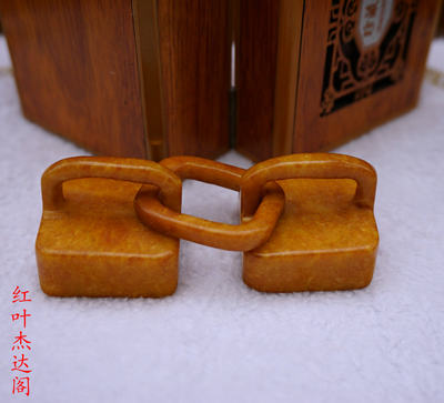 玉石岫玉仿古同心锁吊坠男女款情侣玉吊坠连心锁长寿锁永不分离