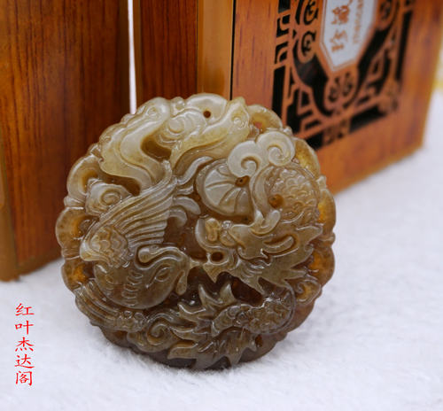龙凤呈祥挂件吊坠天然和田玉