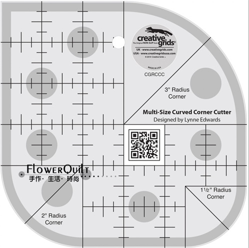 美国进口Creative Grids圆角拼布尺