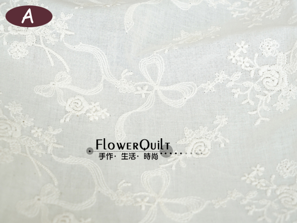 高品质全棉刺绣布/蕾丝布/绣花布---秋日私语(新增配套平纹底布)