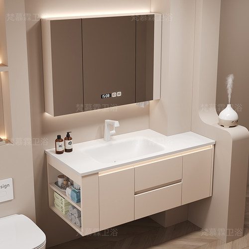 私人订制陶瓷岩板通顶镜柜马桶柜