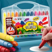 掌握丝滑炫彩棒牌12色24色36色48色十二色可水洗幼儿园水溶炫绘棒