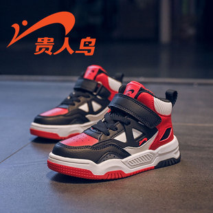 贵人鸟男童鞋防滑板鞋2025秋季新款女孩学生透气春夏时尚aj运动鞋