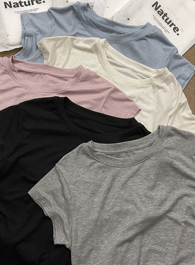 大厂订单款【duangduang软~】巨舒服天丝羊毛柔软弹力正肩短袖T恤