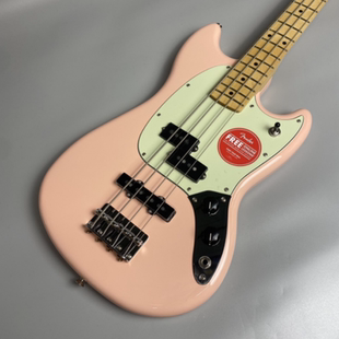 Fender 限量版 贝斯 MUSTANG BASS PJ 枫木指板壳 粉色 电贝斯