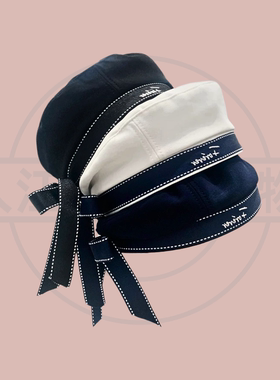 【入江原创】现货速发！jk制服帽蝴蝶结日系dk学院风水手帽贝雷帽