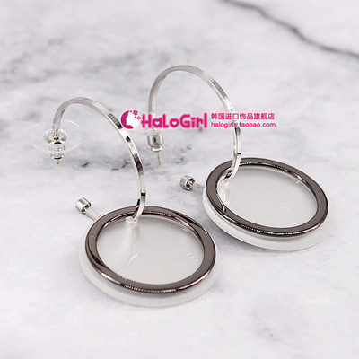 韩国925银针时尚风长款百搭耳环