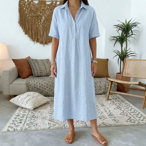 夏季休闲纯色高腰宽松上衣女