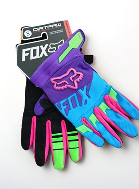 FOX手套骑行越野摩托车山地车机车平衡车户外运动长指耐磨自行车