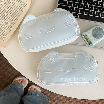 小红书同款星星喵笔袋高颜值大容量女生收纳包高中生文具袋铅笔盒