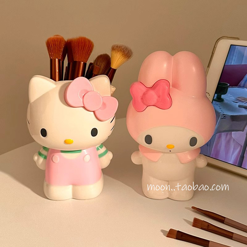 可爱猫咪化妆刷收纳筒笔筒桌面学生文具收纳盒创意桌面摆件礼物,收纳整理,化妆刷收纳盒/桶,淘宝优惠券,粉丝福利购,淘宝优惠卷
