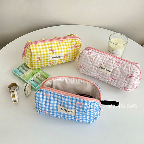 韩版ins高颜值笔袋收纳包女生文具盒超大容量初中生收纳袋铅笔盒