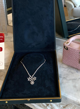 viola【约瑟芬公主】Chau*43W高珠难得对版90颗切割钻石项链