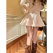 绒绒兔 现货 viola 奶呼呼面料羊毛秋冬超好搭配两色百搭伞裙